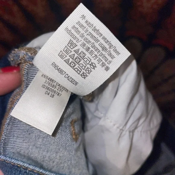 Victorias Secret PINK Denim short Shorts Cut off 12 Fray Daisy Dukes Blue - Picture 7 of 7